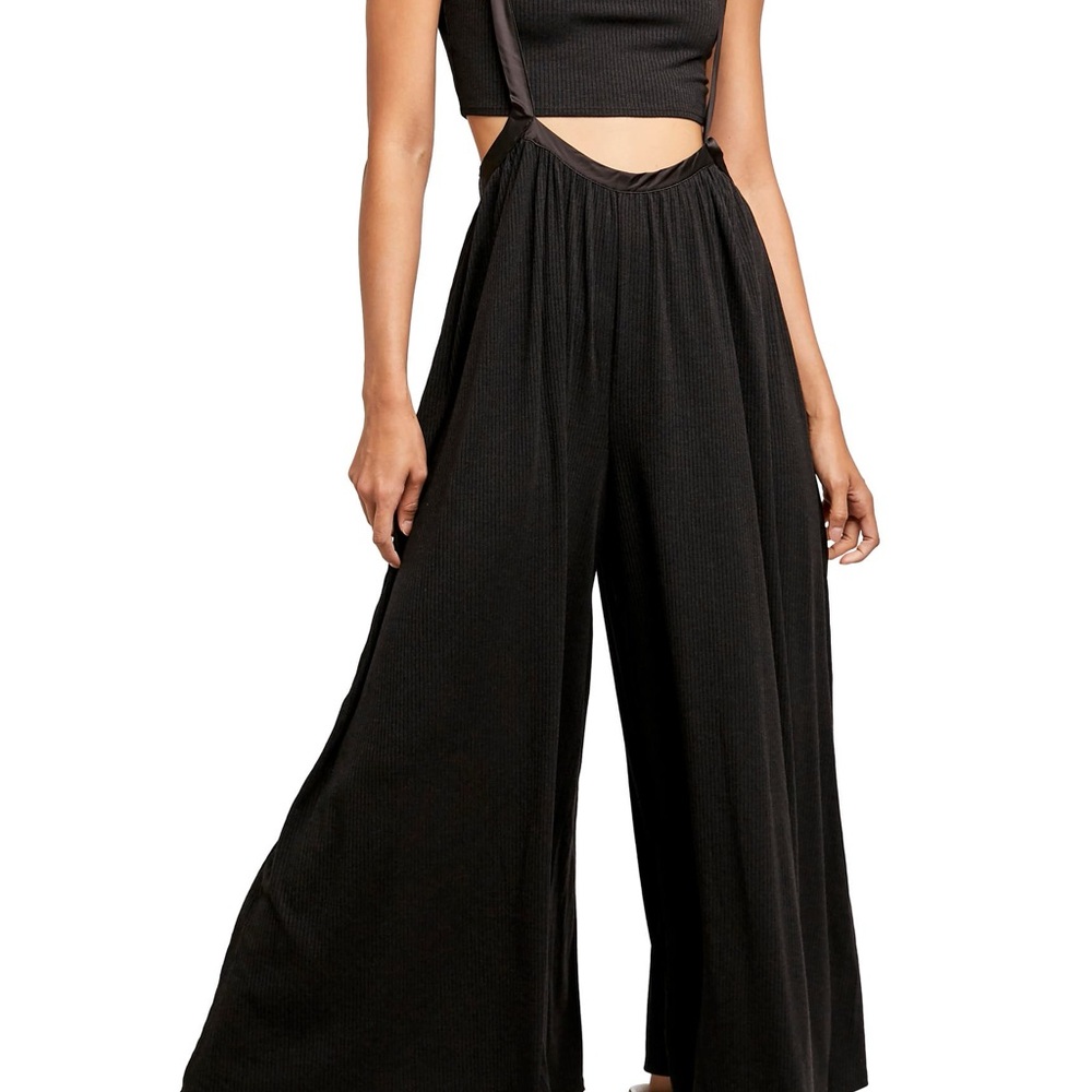 Free People Black Cutout Jumpsuit - Picture 5 of 12